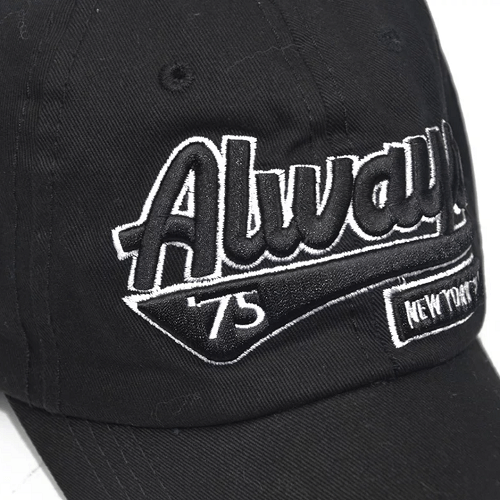 Custom cap embroidery Singapore — 2D flat vs 3D puff comparison