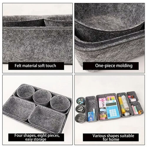 Cuin Multi Purpose Organizer Tray Multi purpose Storage Boxes Set Picture 7 1