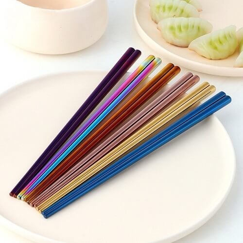 Multicolour Stainless Steel Chopsticks-Picture 2 Multicolour Stainless Steel Chopsticks Picture 2