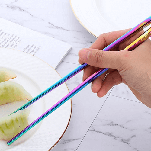 Multicolour Stainless Steel Chopsticks-Picture 7 Multicolour Stainless Steel Chopsticks Picture 7