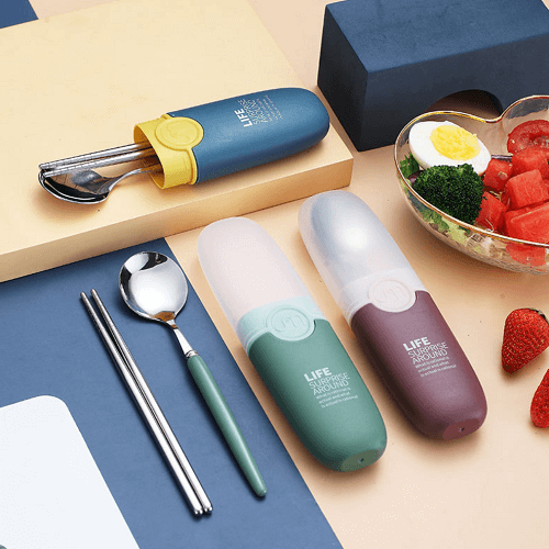 cutlery set with logo print
