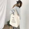 Canvas White Tote Bag
