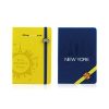 logo printed PU leather notebook
