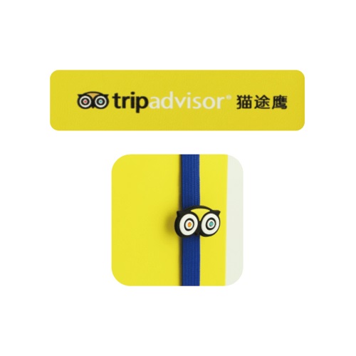 Logo Printed PU Leather Elastic Band Notebook Picture 4