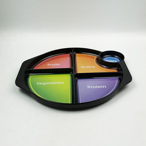 Multi-compartments Custom Print Melamine Plate-Picture 6 Multi compartments Custom Print Melamine Plate Picture 6