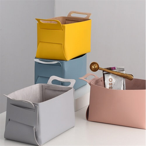 PU Leather Storage Basket-Picture 4 PU Leather Storage Basket Picture 4