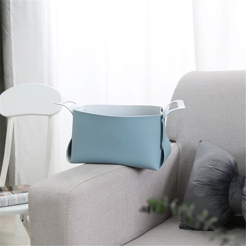 PU Leather Storage Basket-Picture 7 PU-Leather-Storage-Basket singapore