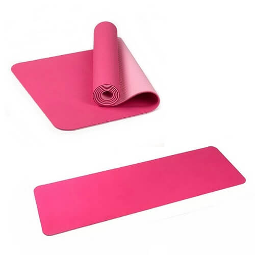 Thick Double Colour Yoga Mat-Main Feature Singapore custom logo print yoga mat TPE