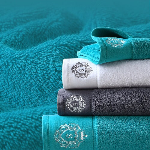 Custom Logo Print Classic Hotel Bath Towel