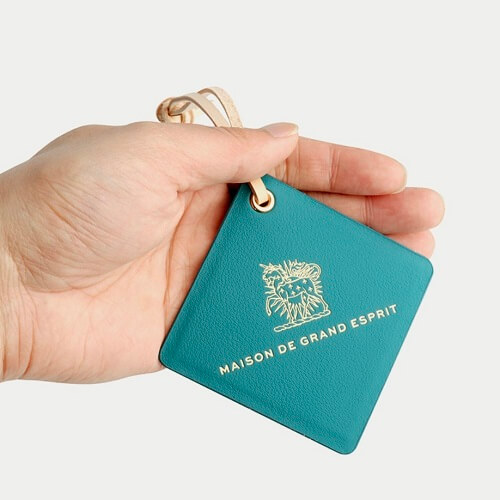 Custom Logo Print Cowhide Leather Luggage Tag- Picture 6 Custom Logo Print Cowhide Leather Luggage Tag Picture 6