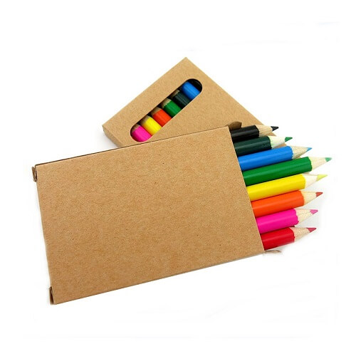 Custom Logo Print Natural Wooden 8PC Set Colour Pencils- Picture 3 Custom Logo Print Natural Wooden 8PC Set Colour Pencils Picture 3