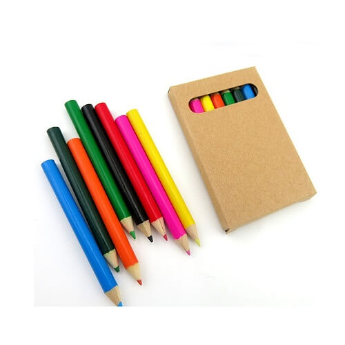 Custom Logo Print Natural Wooden 8PC Set Colour Pencils- Picture 4 Custom Logo Print Natural Wooden 8PC Set Colour Pencils Picture 4