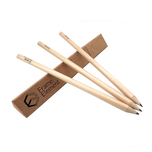 Custom Made Logo Print HB Pencils With Triangle Kraft Paper Box- Picture 3 Custom Made Logo Print HB Pencils With Triangle Kraft Paper Box Picture 3