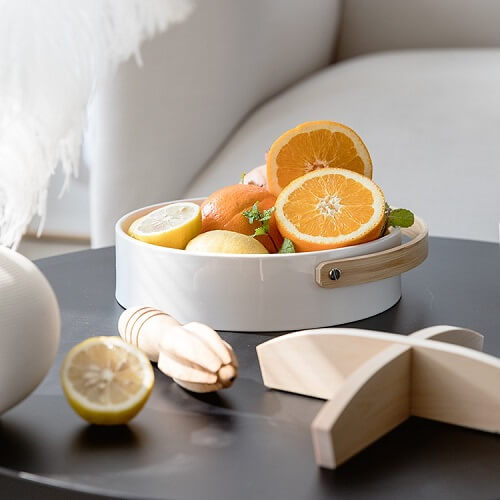 Singapore Supplier Ceramic Snack Tray With Handle- Picture 4 Singapore Supplier Ceramic Snack Tray With Handle Picture 4