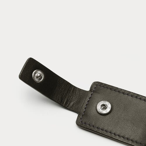 Singapore Supplier Stylish Cowhide Leather Car Keychain Picture 6