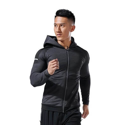 Custom Made Logo Print Gym Sport Long Sleeve Hoodies Picture 4