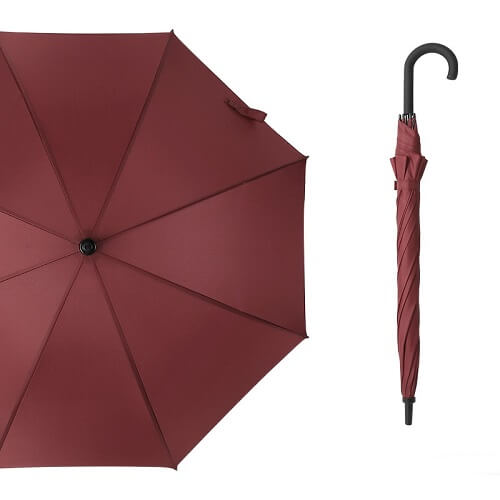 Custom Curved Handle Straight Pole Umbrella Singapore Custom Curved Handle Straight Pole Umbrella Singapore