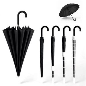 Singapore Wholesaler Telescopic Drip-proof Long Handle Umbrella With PVC Cover