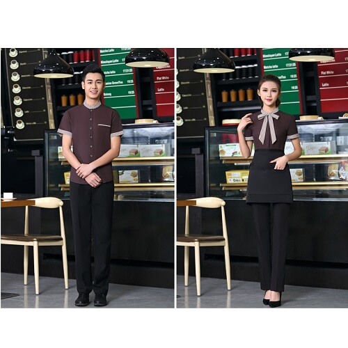 Singapore Wholesaler Short-Sleeved Restaurant Waiters Uniform-Picture 4 Singapore Wholesaler Short Sleeved Restaurant Waiters Uniform Picture 4