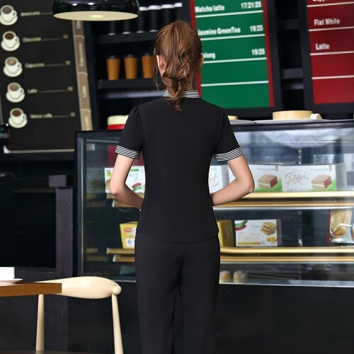 Singapore Wholesaler Short-Sleeved Restaurant Waiters Uniform-Picture 6 Singapore Wholesaler Short Sleeved Restaurant Waiters Uniform Picture 6