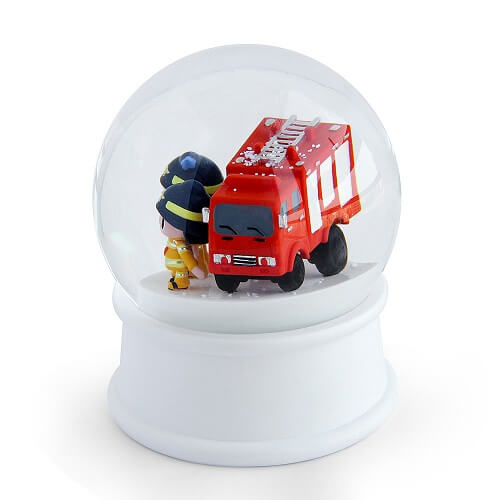 Custom Firefighter Snow Globe- Picture 3 Custom Firefighter Snow Globe Picture 3