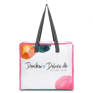 custom plastic woven tote bag
