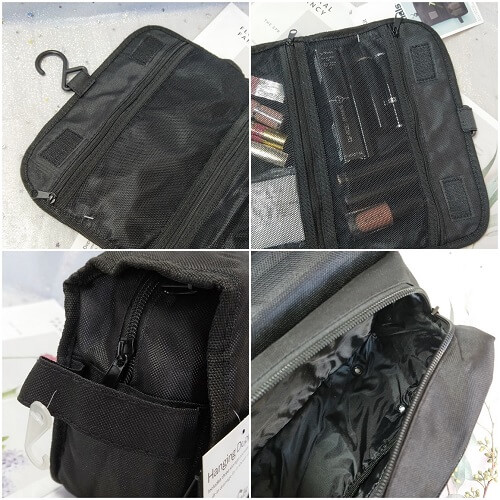 Custom Toiletries Bag With Hanging Hook- Picture 5 Custom Toiletries Bag With Hanging Hook Picture 5
