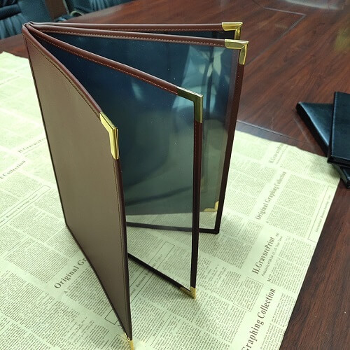 Customised PU Leather Menu Folder- Picture 3 Customised PU Leather Menu Folder Picture 3