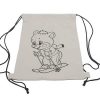 Custom Canvas Drawstring Bag Drawing