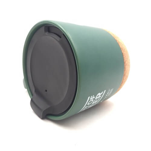 Custom Logo Print Matte Stoneware Mug With Lid Picture 5