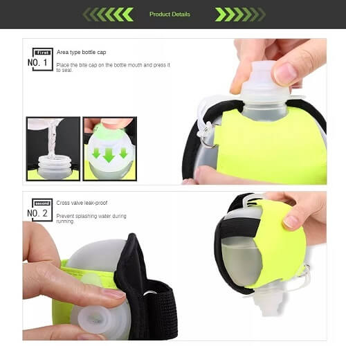 Custom Fitness Wrist Water Bottle Picture 3