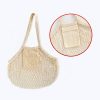 Custom Logo Print Cotton Net Grocery Bag