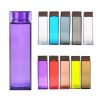 Custom Logo Print Square Transparent Water Bottle- Main Feature water bottle printing