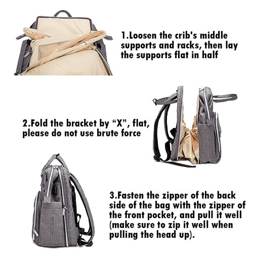 Custom Multi-Functional Folding Maternity Bag- Picture 5 Custom Multi-Functional Folding Maternity Bag- Picture 5