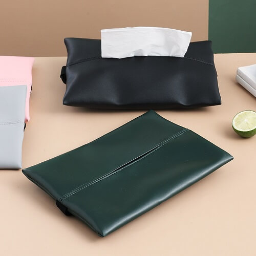 Custom PU Leather Tissue Paper Holder- Picture 3 Custom PU Leather Tissue Paper Holder Picture 3