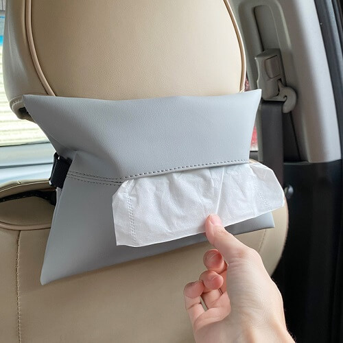 Custom PU Leather Tissue Paper Holder- Picture 4 Custom PU Leather Tissue Paper Holder Picture 4