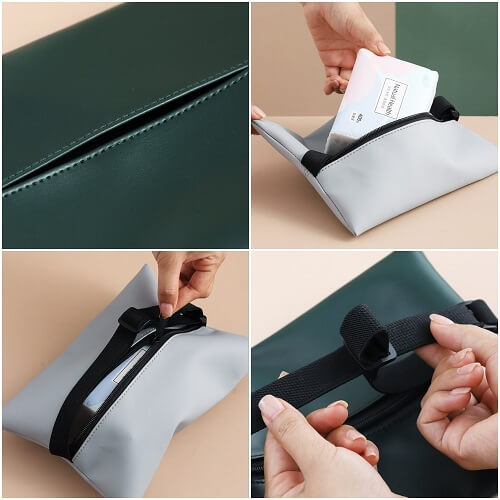 Custom PU Leather Tissue Paper Holder- Picture 5 Custom PU Leather Tissue Paper Holder Picture 5