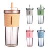 Custom Portable Tumbler With Reusable Straw- Main Feature Custom Portable Tumbler With Reusable Straw