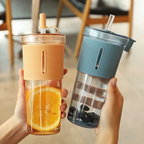 Custom Portable Tumbler With Reusable Straw- Picture 3 Custom Portable Tumbler With Reusable Straw Picture 3