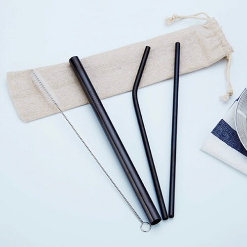 Custom Stainless Steel Straw Set With Pouch Picture 2