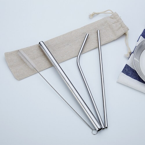Custom Stainless Steel Straw Set With Pouch Picture 3