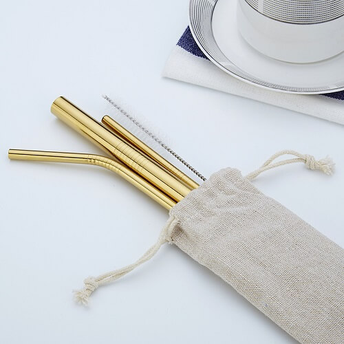 Custom Stainless Steel Straw Set With Pouch Picture 4