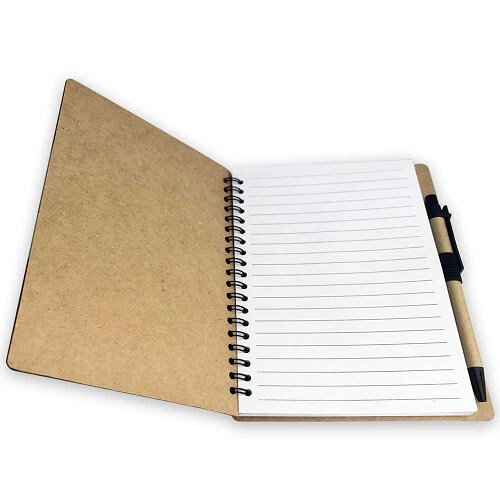 Customized Eco-Friendly Wire Bound Notebook With Pen Holder- Picture 4 Customized Eco Friendly Wire Bound Notebook With Pen Holder Picture 4