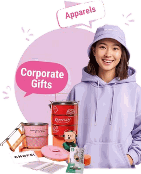 Custom corporate gifts and apparel by Aquaholic Gifts Singapore